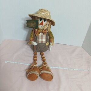Button Legs Boy Scarecrow Shelf Sitter Thanksgiving, Harvest, Seasonal Decor